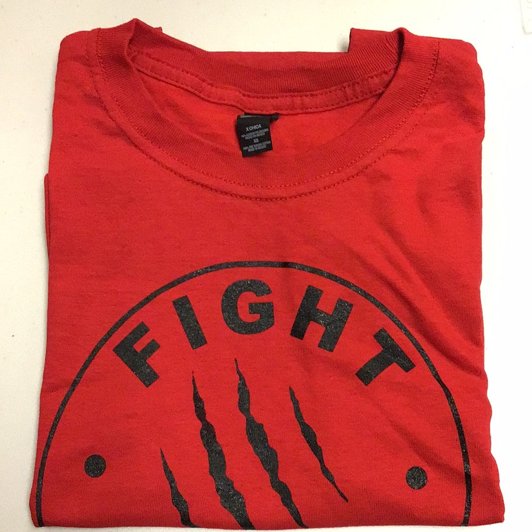 Red FQ logo tee (black)