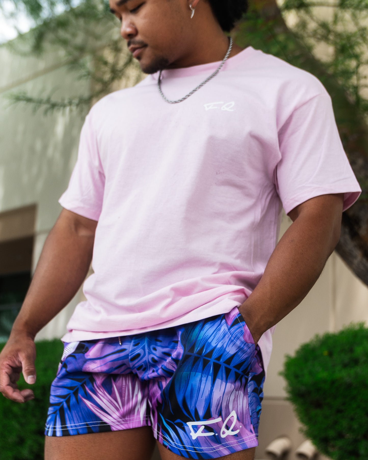 Men's Tropical Twilight MESH Shorts (Pockets)