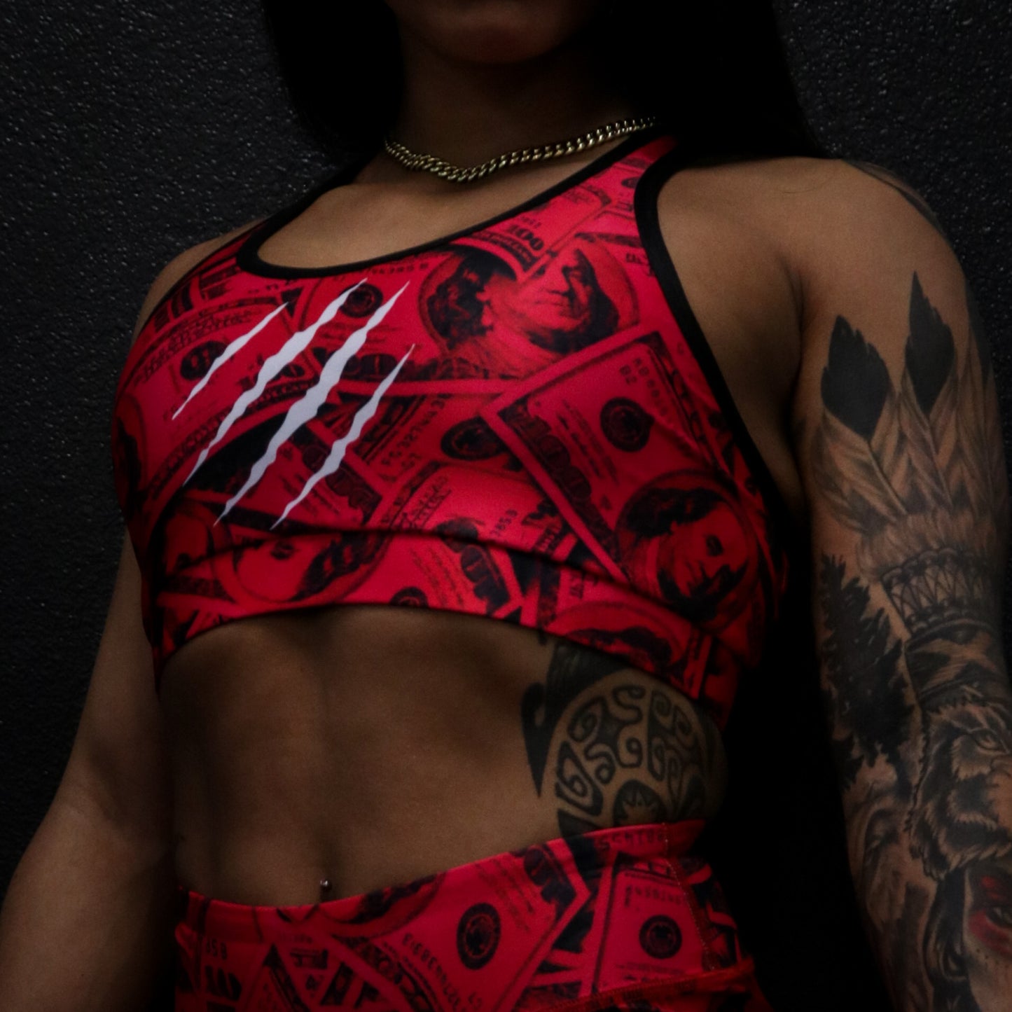 Shmoney Bags Sports Bra