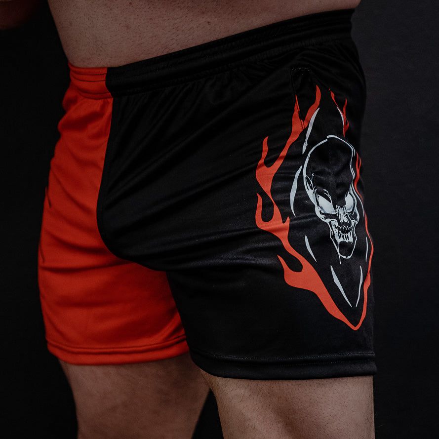 Men's Lit Skull Shorts (Pockets)