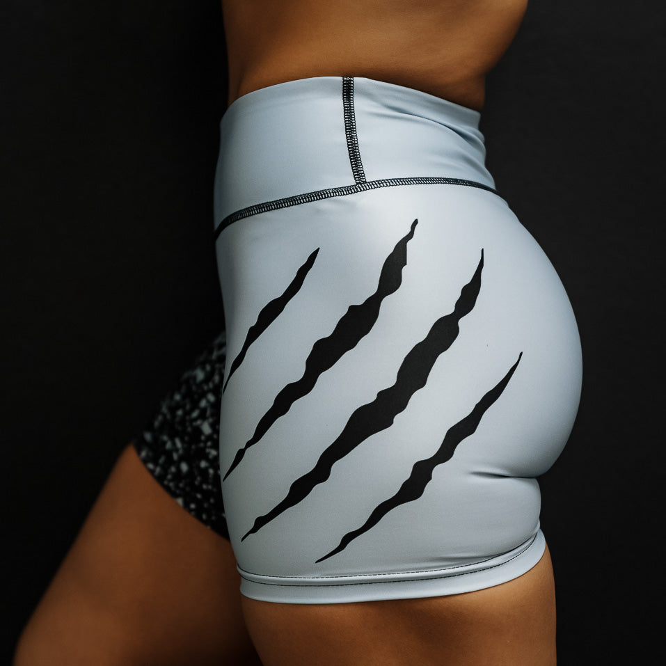 Women's Gray Splatter Shorts