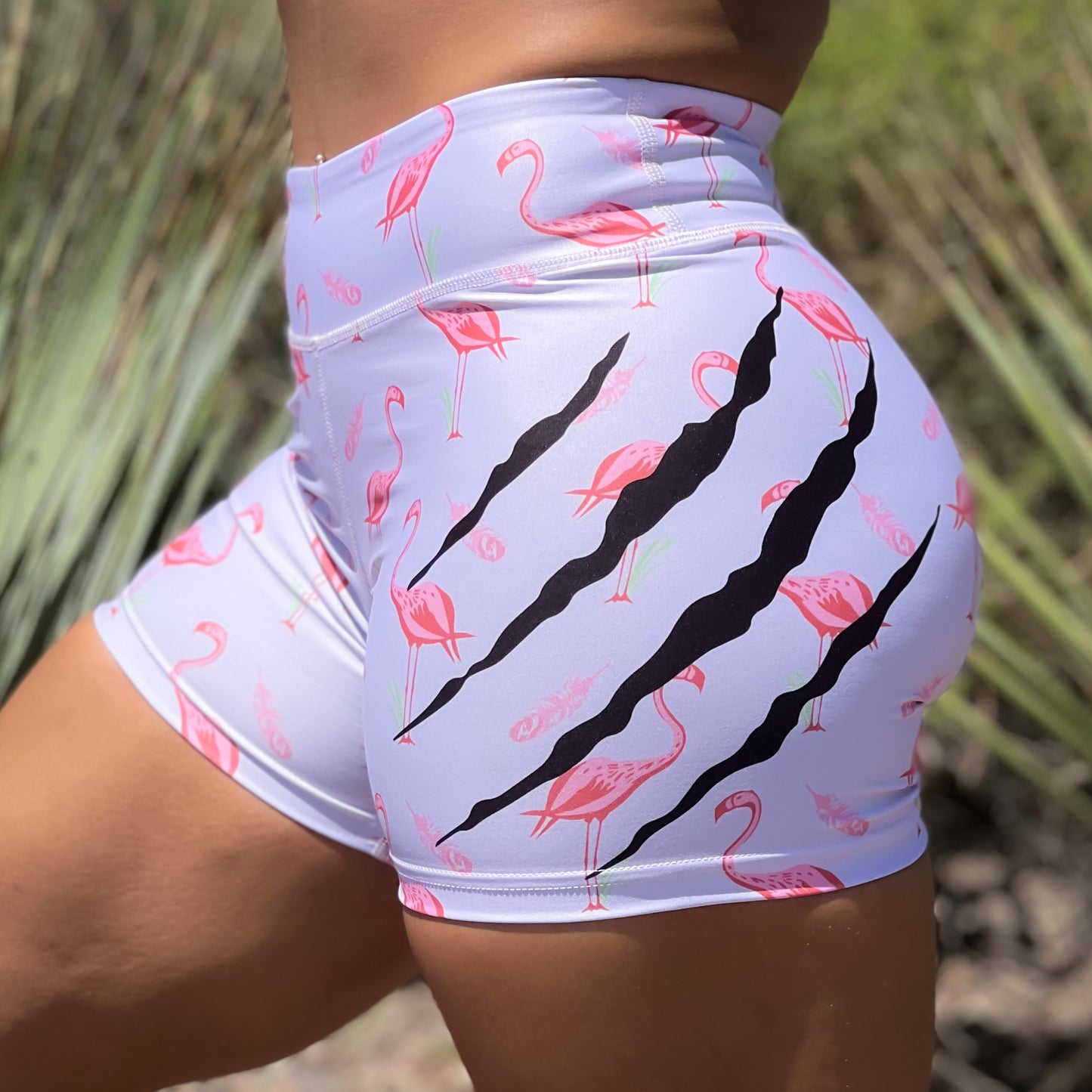 Women's Pink Flamingo Shorts