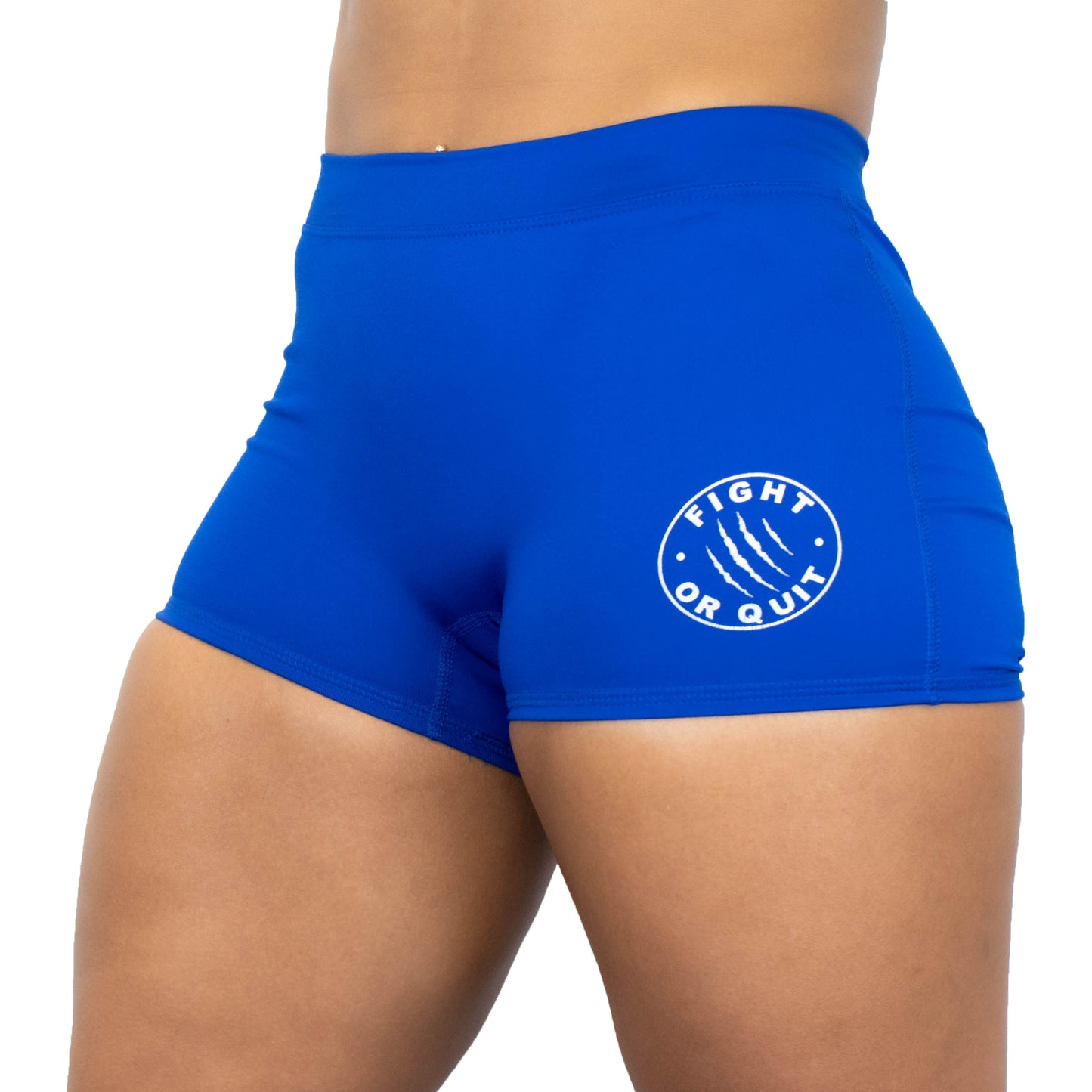 Women's Blue Compression Shorts
