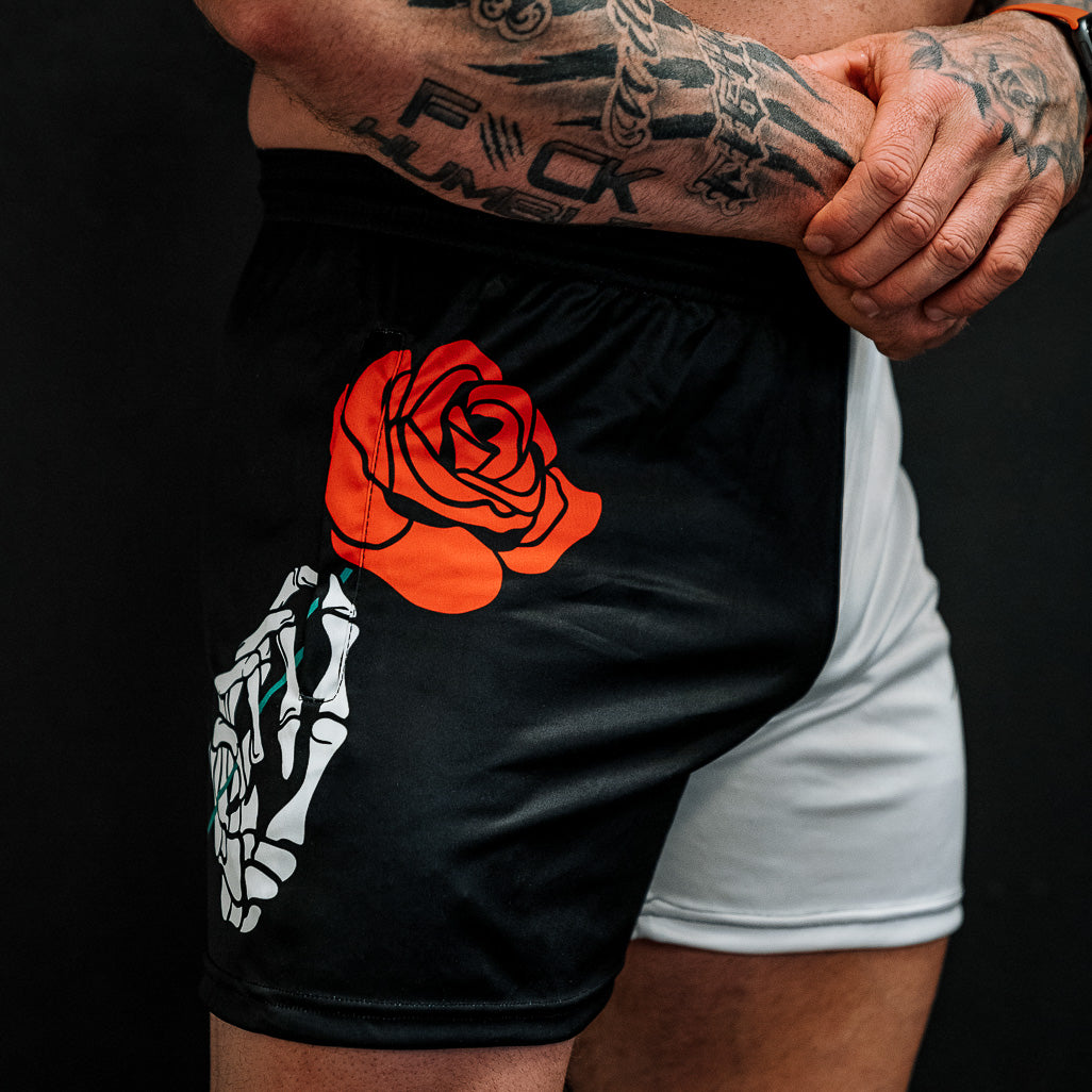 Men's Single Rose Shorts (Pockets)