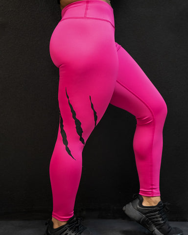 Solid Pink Claw Leggings