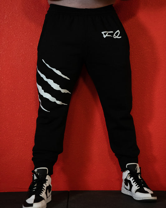 FQ Solid Black Joggers (White Claw)