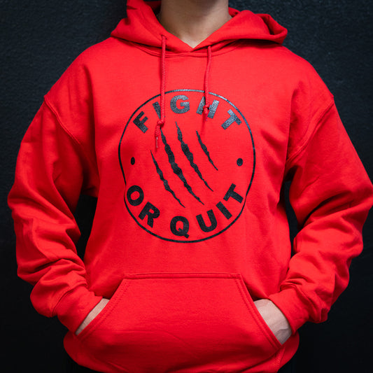 Red/Black Logo Hoodie