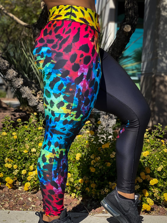 Women's Rainbow Cheetah Leggings