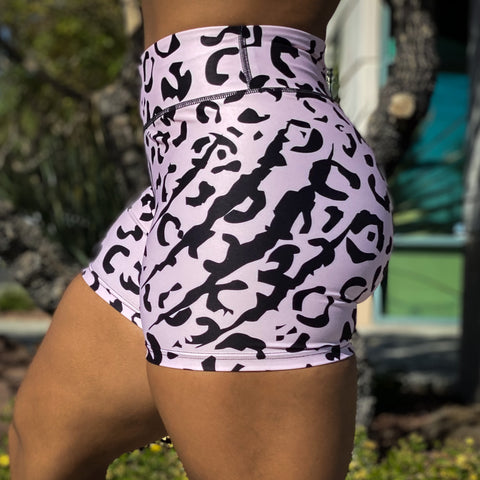 Women's Blush Leopard Shorts