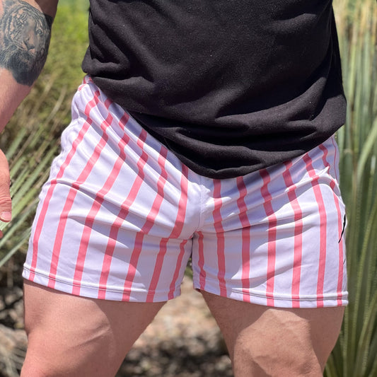 Men's Pink Party Shorts-FULL (Pockets)