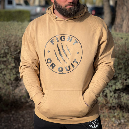 FQ Tan Logo Hoodie