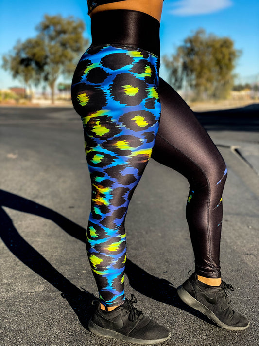 Highlighter Leopard Print Leggings