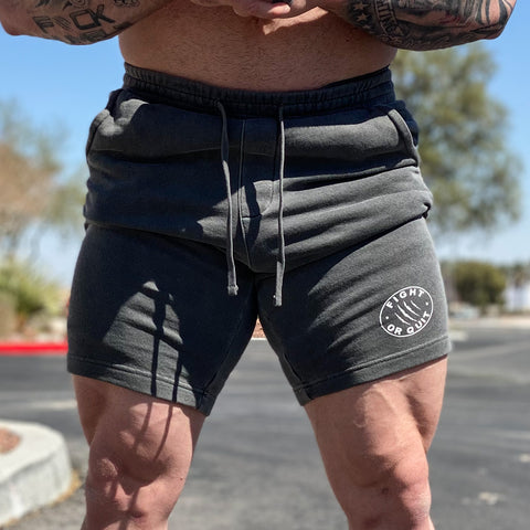 Men's Gray Fleece Shorts