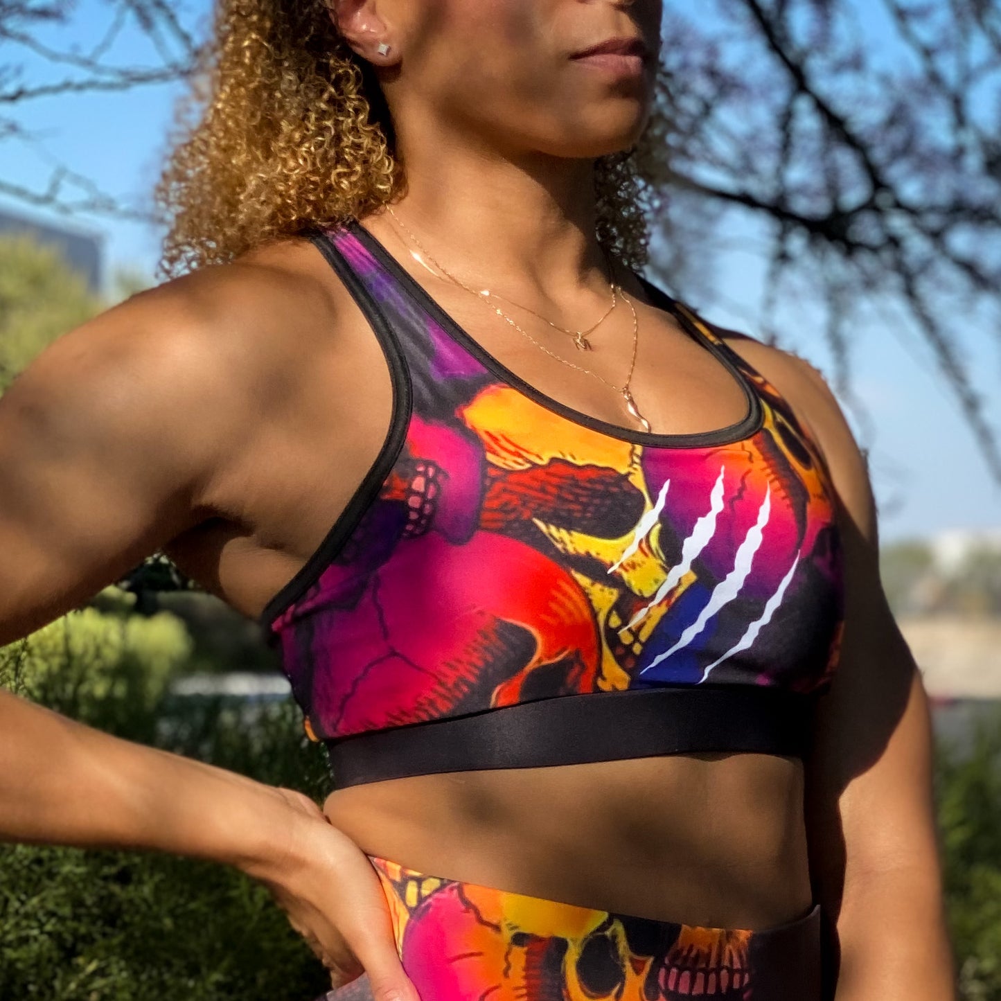 Skull Sports Bra