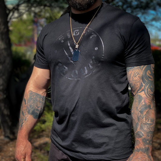 Men's Black on Black Logo Tee